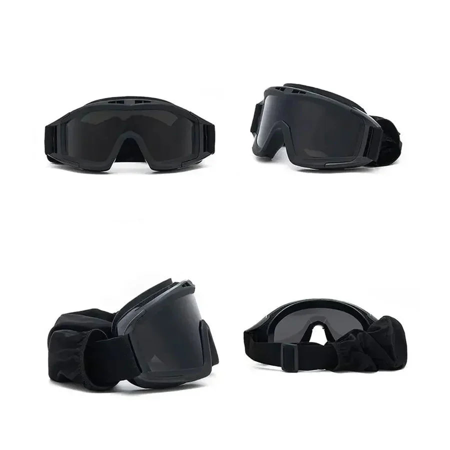 Protective goggles for helmet